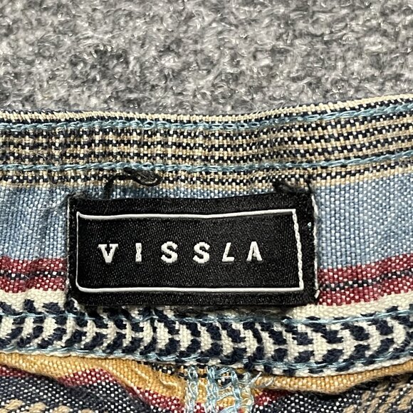 Vissla Mens Striped Multicolor Swim Shorts S/Ch - Picture 2 of 6